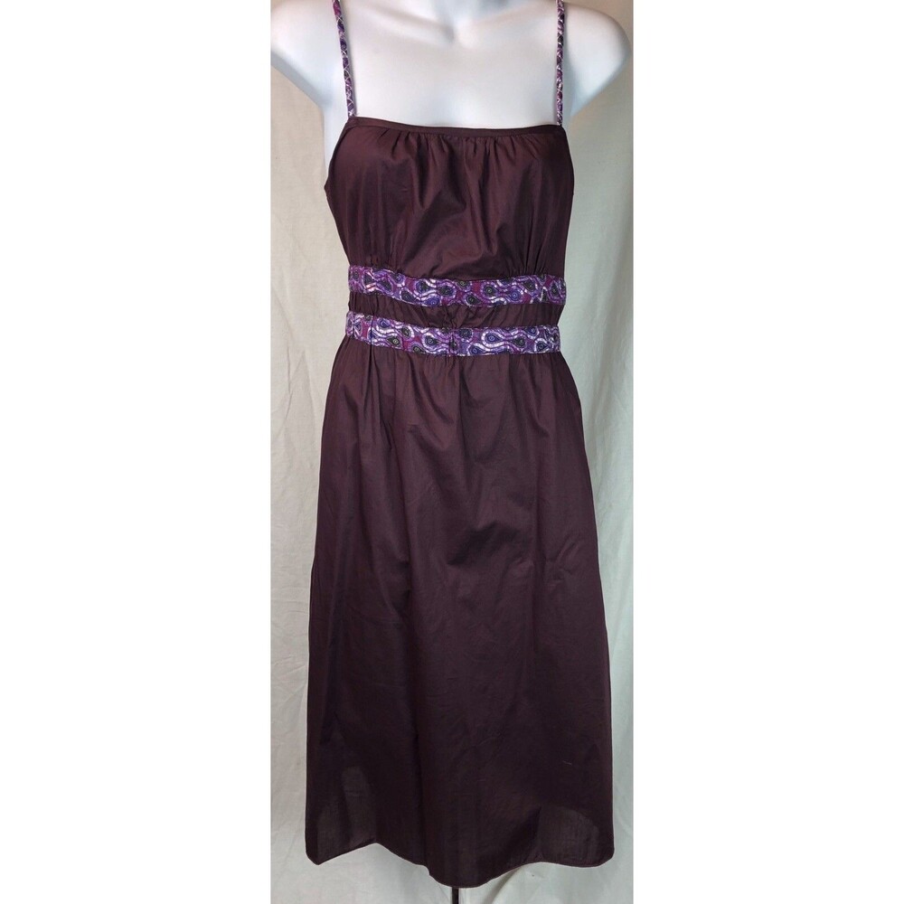 Vintage OldNavy Midi Halter Slip Dress M Purple Strappy Y2K 90s Whimsigoth Fairy